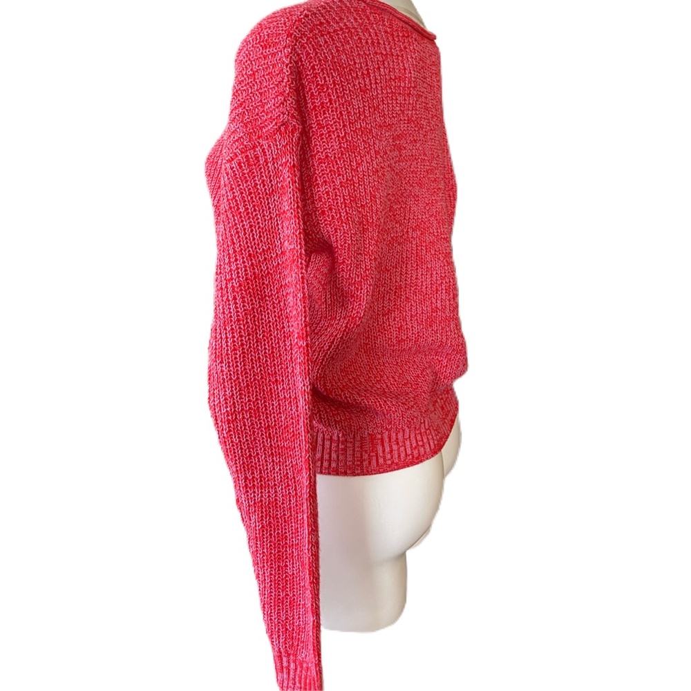 NWT Wild Fable Rolled Crew New Sweater Red Medium - Picture 2 of 4